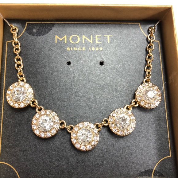 Monet | Jewelry | Monet Gold Diamond 